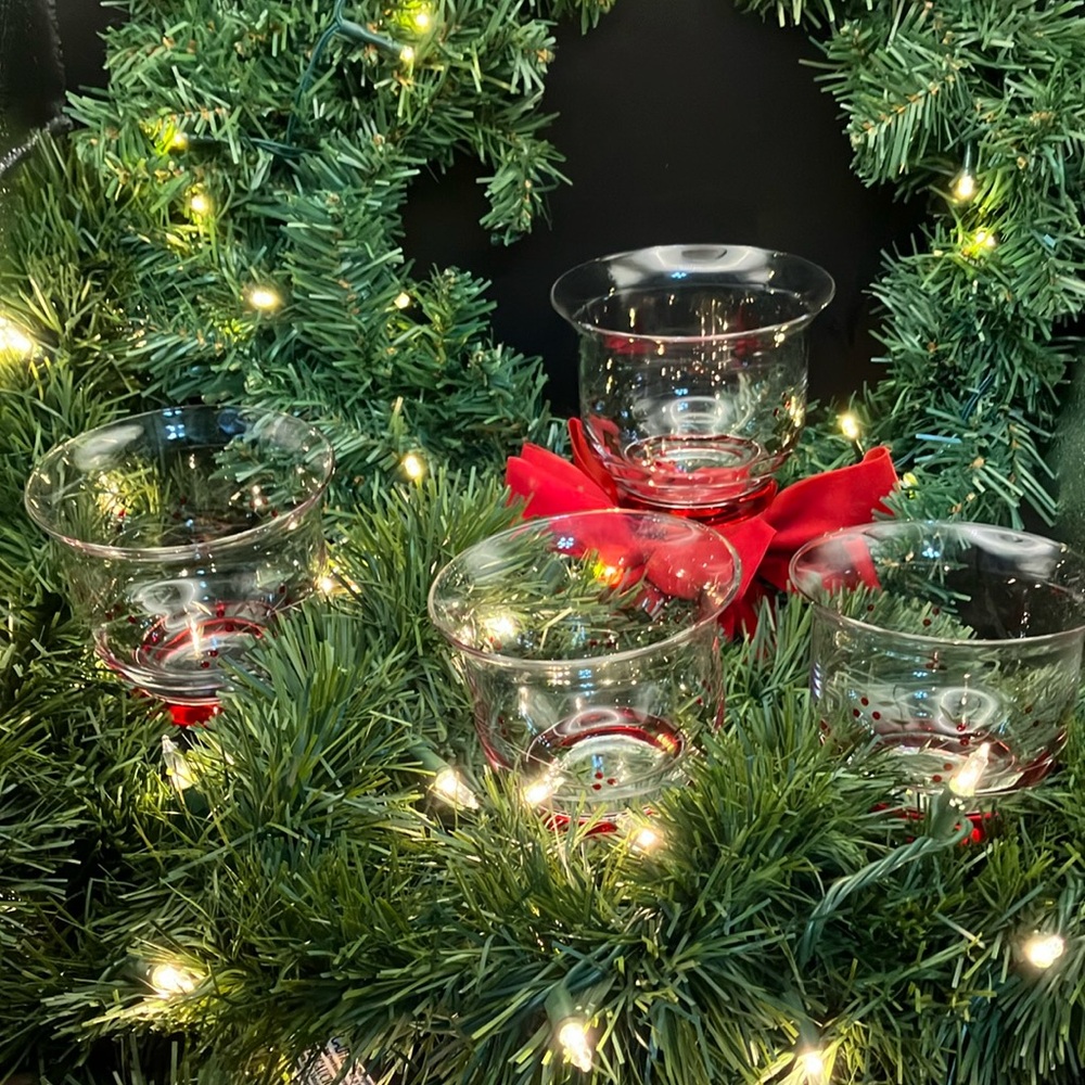 Hand painted Glass Votive Holders - Picture 5 of 14